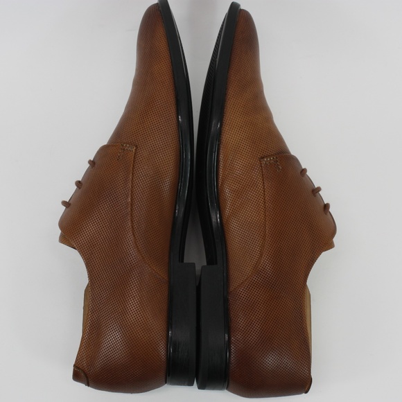 Aldo Brown Leather Men Oxford Dress Shoes F04